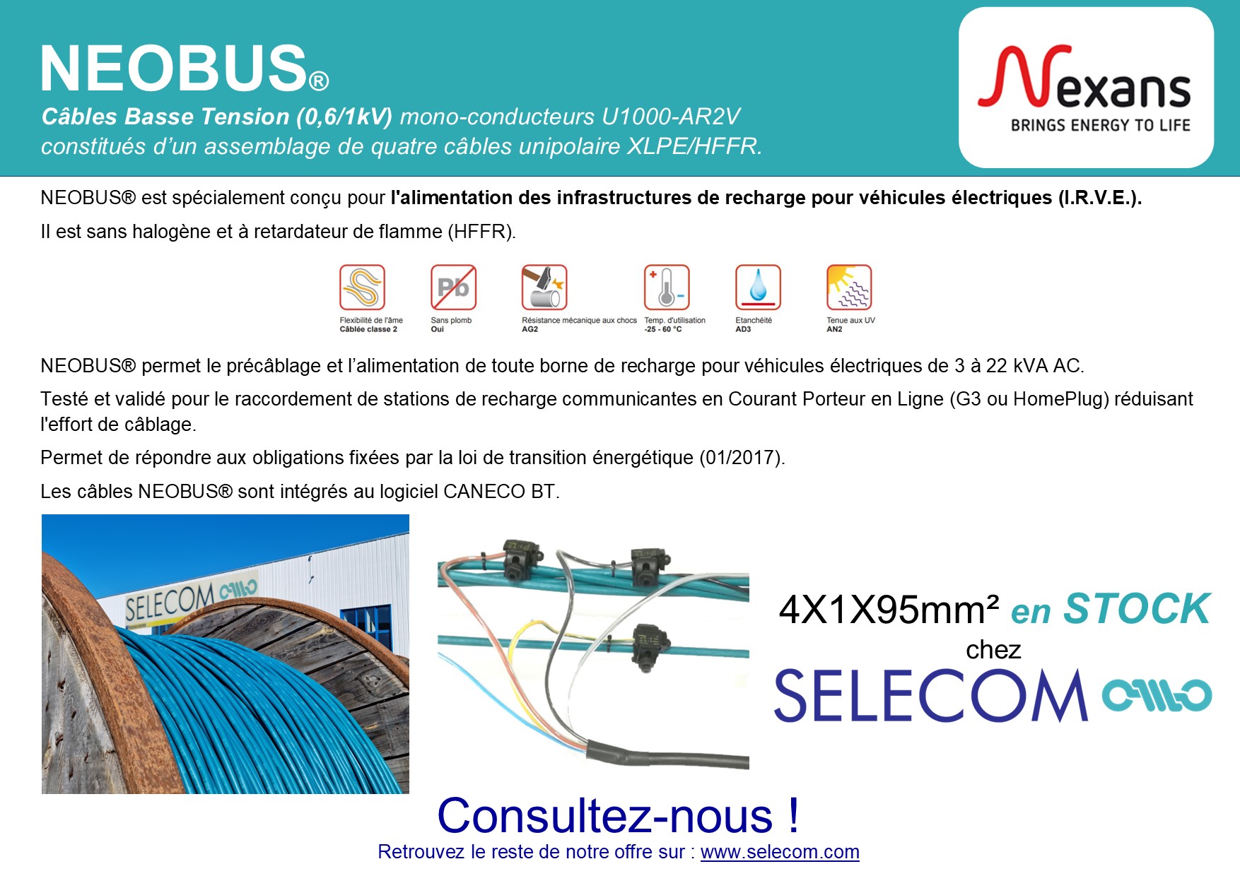 Nexans - Solutions de câblage pour IRVE